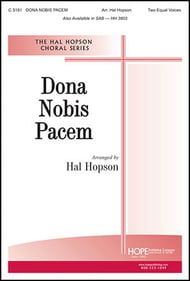 Dona Nobis Pacem Two-Part choral sheet music cover Thumbnail